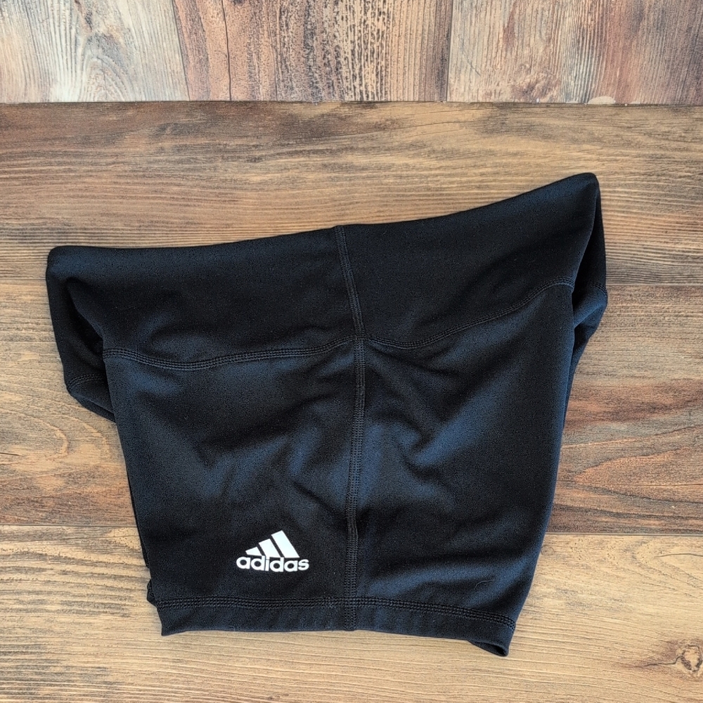 Adidas Women's Black Performance Spandex Volleyball Shorts L          T145 - Picture 6 of 6